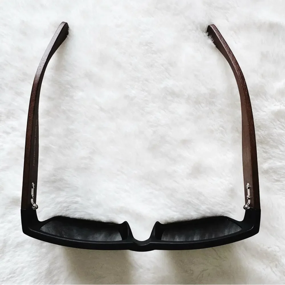 Jensen Orange & Dark Wood Sunglasses